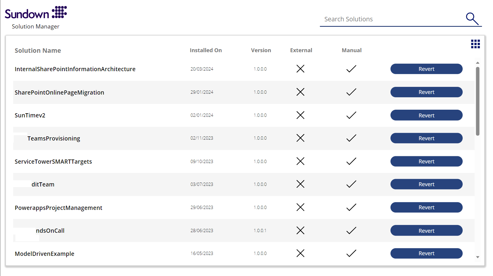 Power Platform Versions Control Manager Screenshot 1